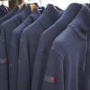 AGWOOL 09 - NAVY COLOUR - 100% WOOL JERSEY - 1/2 ZIP FRONT HIGH COLLAR - Image 2