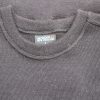 AGWOOL 012 - CHARCOAL COLOUR - 100% LAMBSWOOL - CREW NECK JERSEY - TOPSTITCHED SEAMS - Image 4